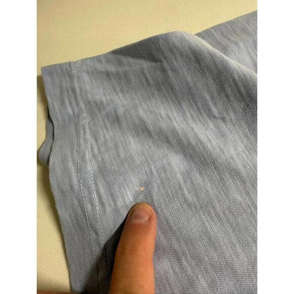 Faherty Polo Shirt Lightweight Sunwashed Organic Cotton Comfort Light Blue XL - Picture 3 of 9